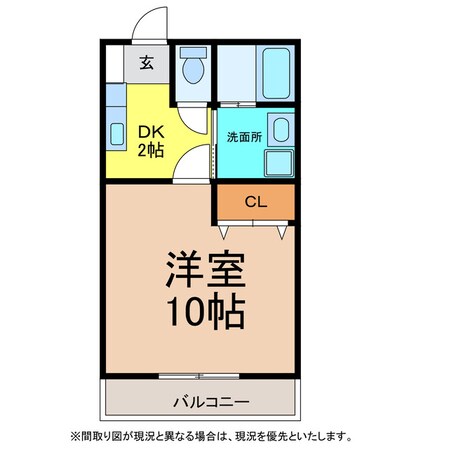 コンフォート３３の物件間取画像